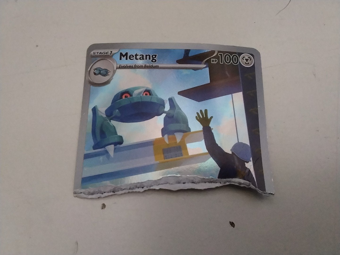 Pokémon Metang Kaart, Ophalen of Verzenden, Gebruikt