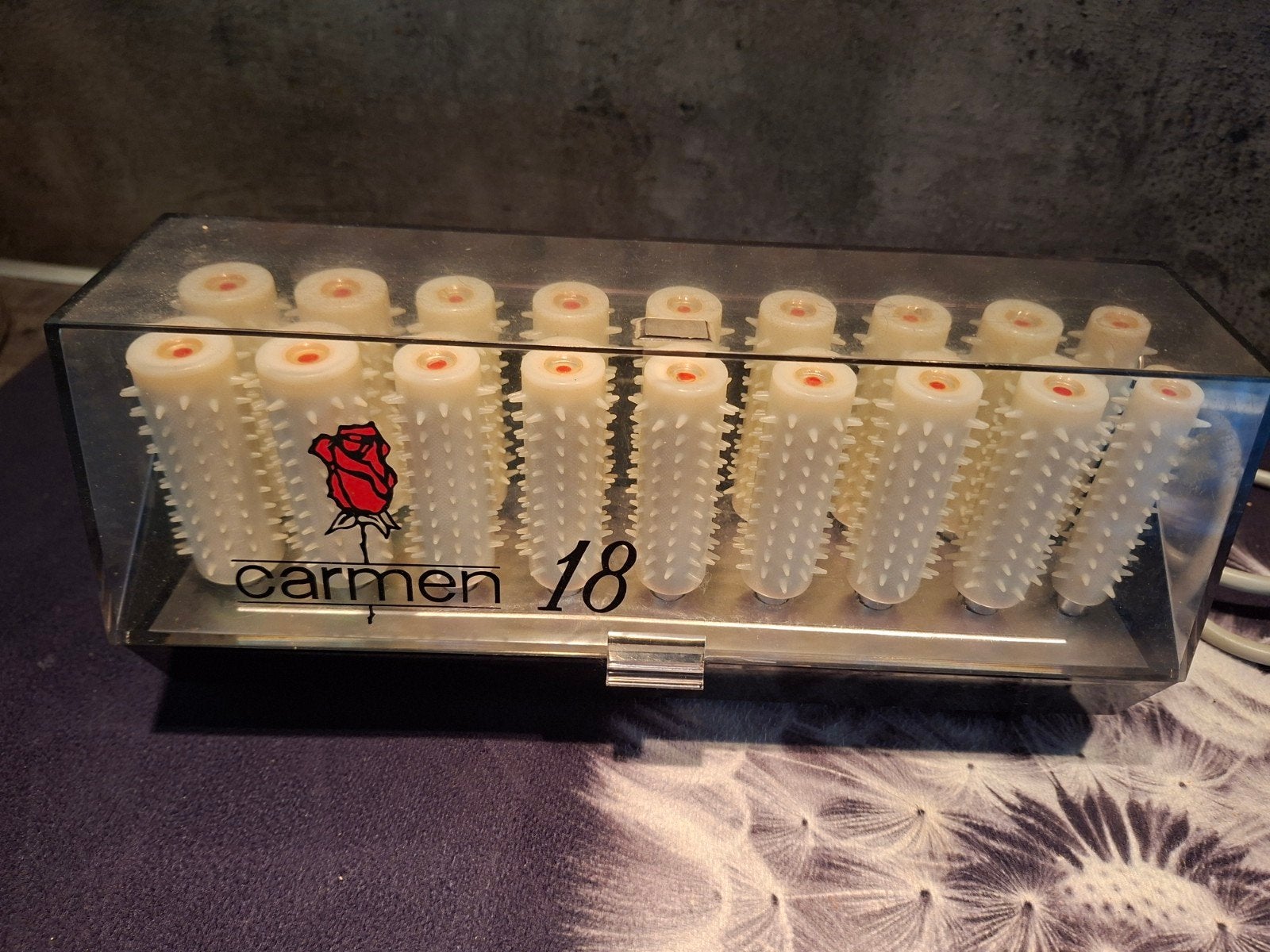 Carmen 18 krulset - Vintage haarrollers, Ophalen, Gebruikt, Haarverzorging