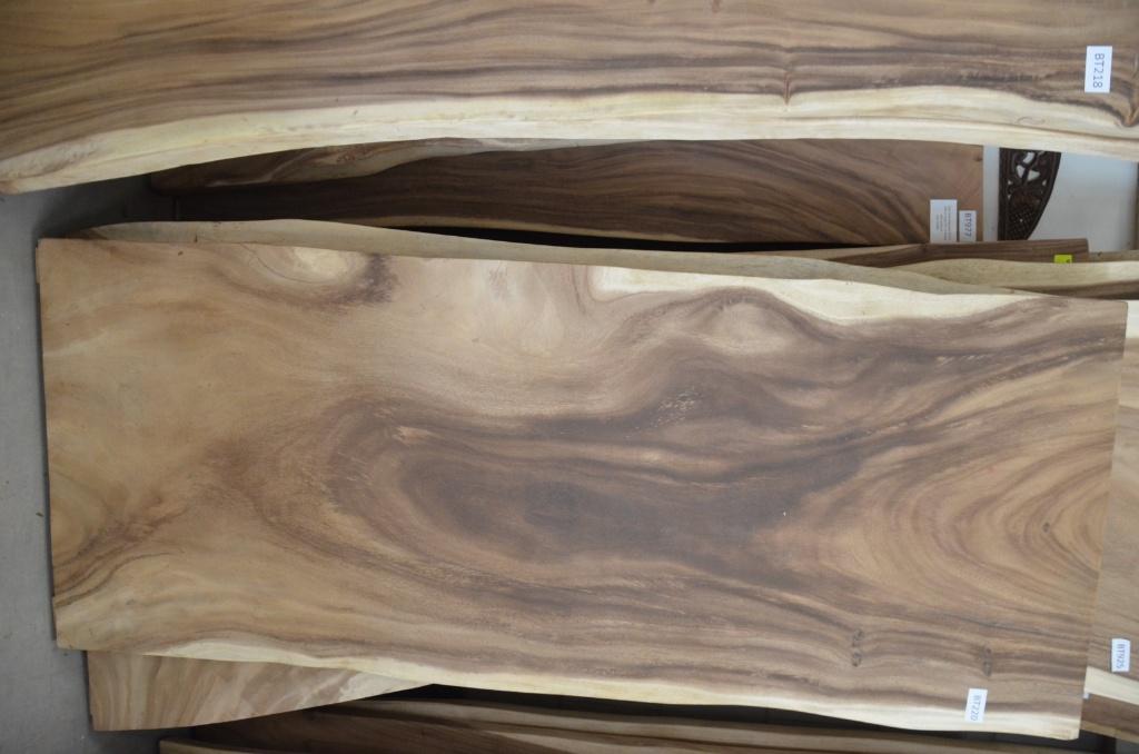 Boomstamtafel 220 cm suar -BT 220 – 2,2 meter boomstamtafel, Ophalen of Verzenden, Nieuw, Hout