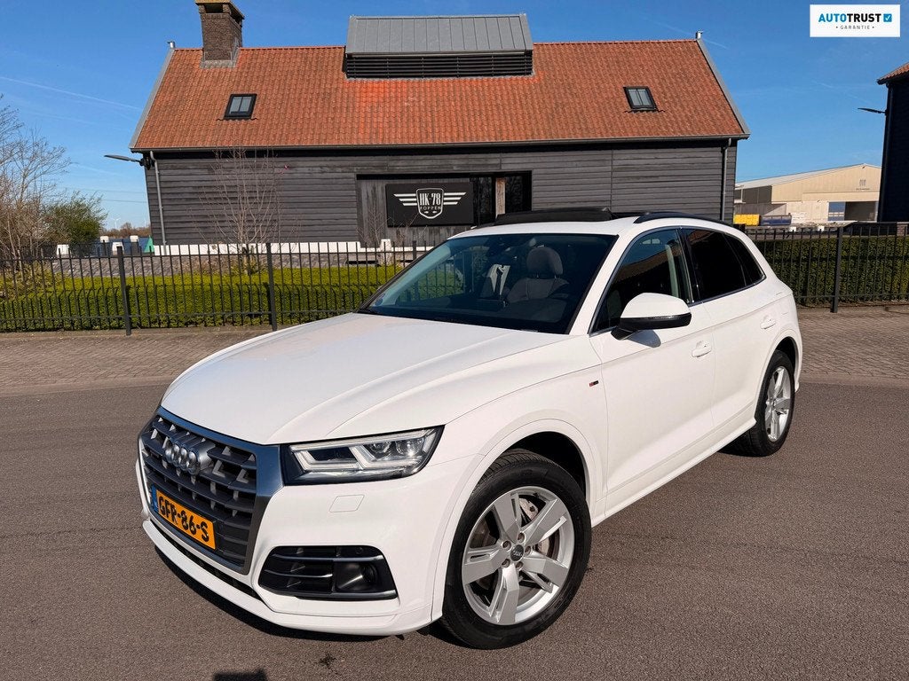 Audi Q5 55 TFSI Plug-in Hybride SOH 98% Quattro S-Line Panor, Automaat, 4 cilinders, Wit, Plug-in hybride