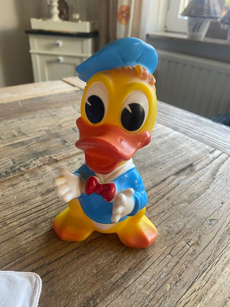 Vintage piep figuur van Donald Duck, Verzamelen, Disney, Ophalen of Verzenden, Donald Duck, Gebruikt, Beeldje of Figuurtje