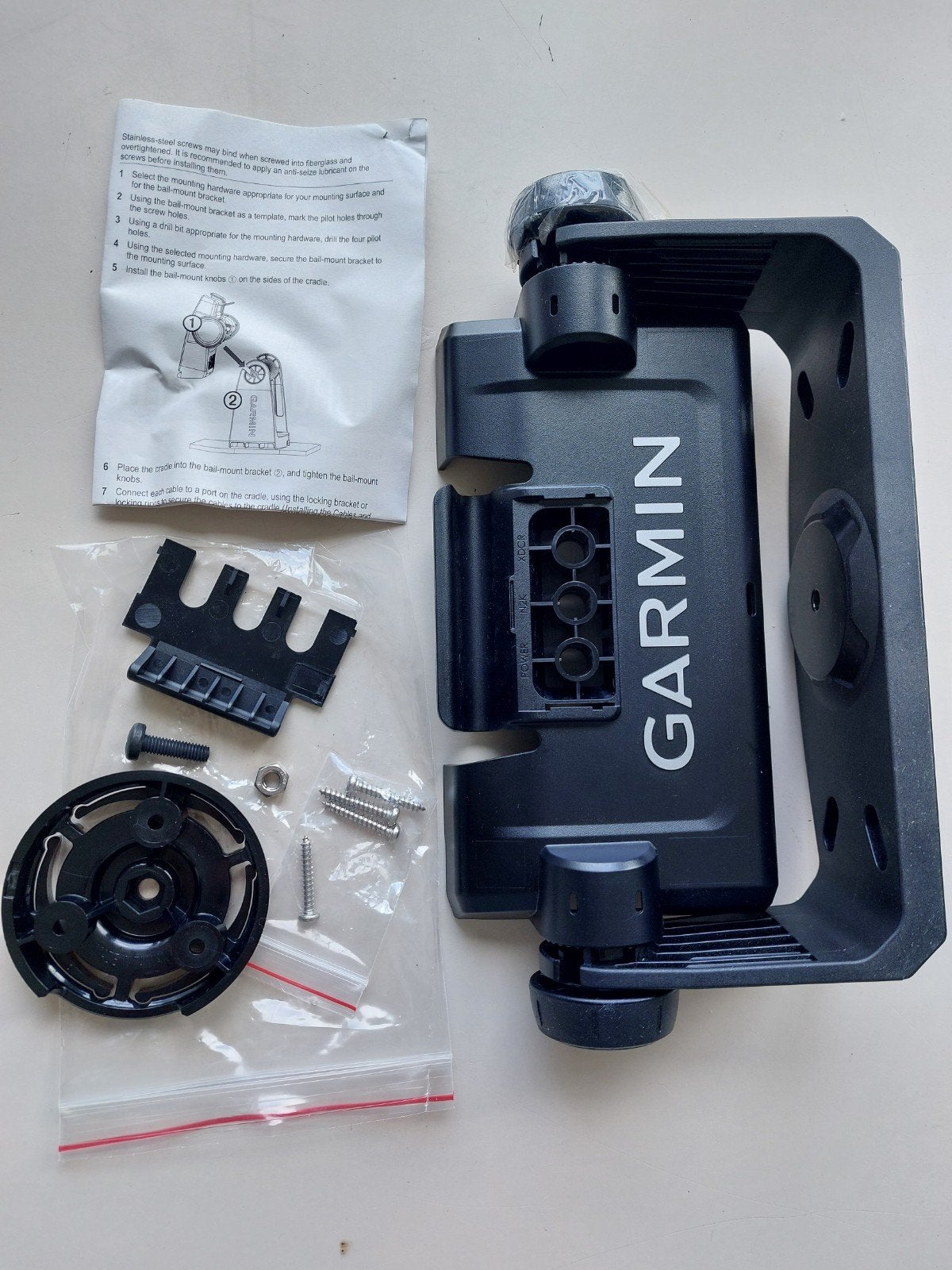 Garmin Echomap Plus 62cv kantel-/draaibevestiging met snelko, Watersport en Boten, Navigatiemiddelen en Scheepselektronica, Ophalen of Verzenden