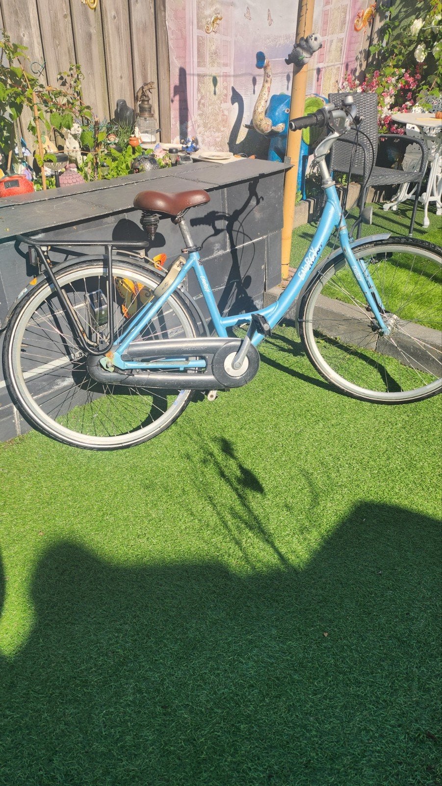 Giant Energy NT Damesfiets - Lichtblauw, Gebruikt, Velgrem, Versnellingen, Giant