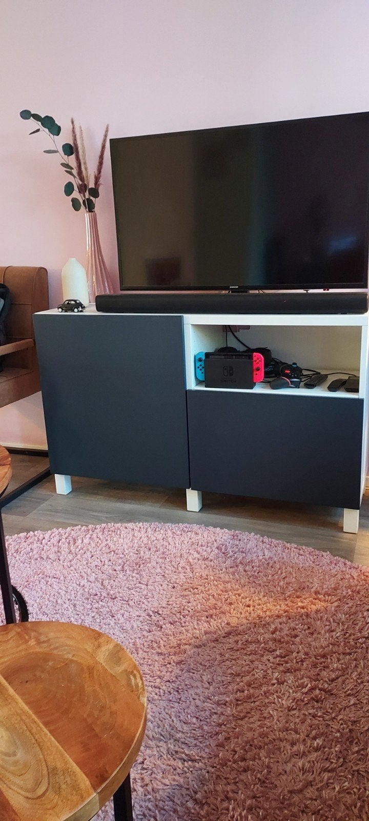 Gratis Modern tv-meubel met opbergruimte, Ophalen, Gebruikt, 100 tot 150 cm, Minder dan 100 cm