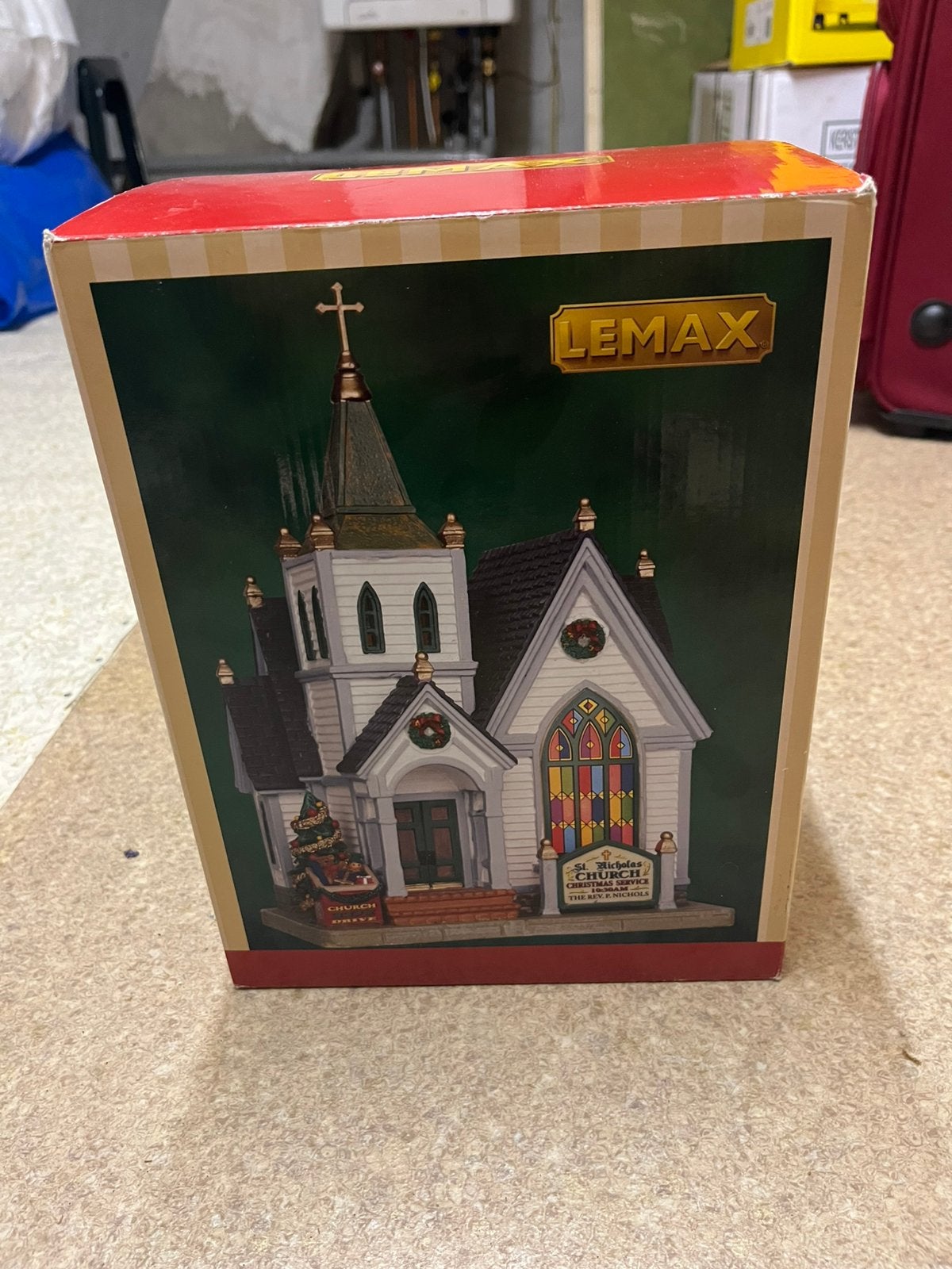 Lemax St. Nicholas Church kersthuisje – met originele doos, Ophalen of Verzenden, Zo goed als nieuw