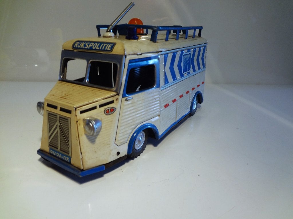 Blikken Rijkspolitie Citroen HY 1200 AK Aoshin-ASC, Japan, Antiek en Kunst, Antiek | Speelgoed, Verzenden