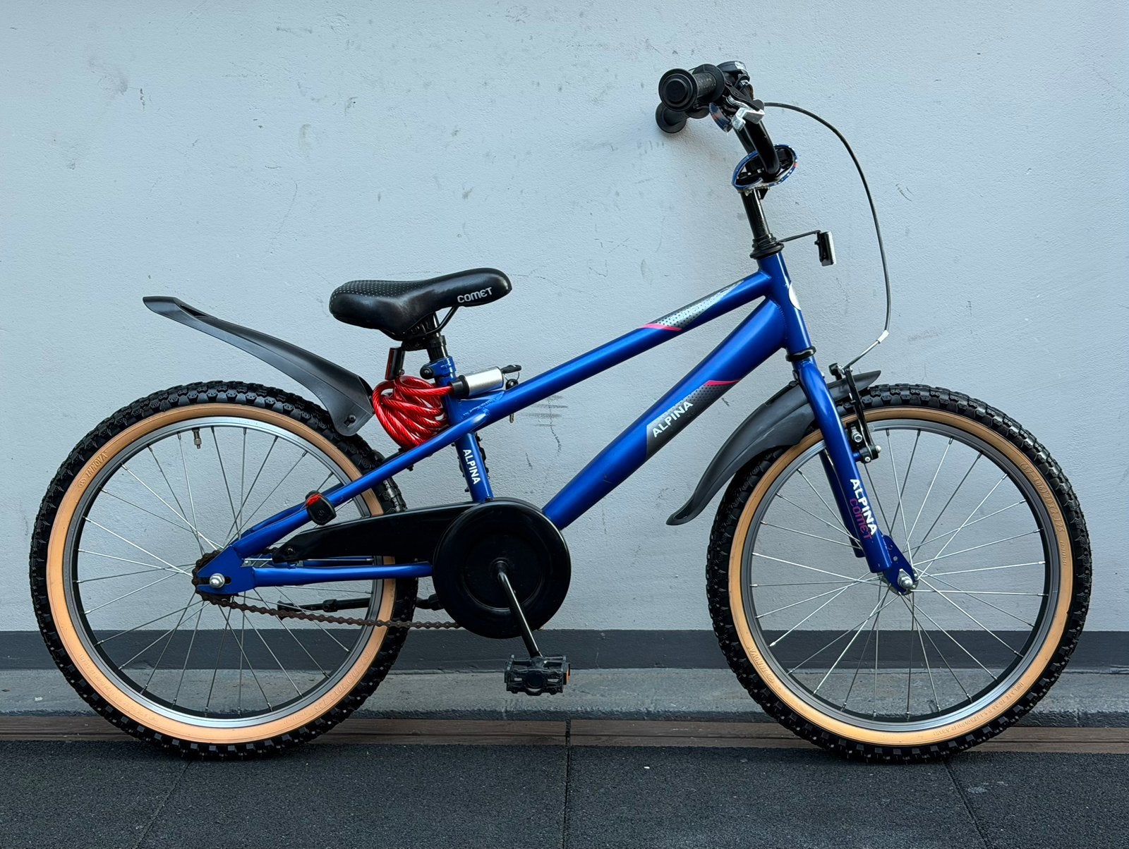 Alpina Comet, 20 inch, stoere/complete jongensfiets, Ophalen, Terugtraprem, 20 inch, Handrem