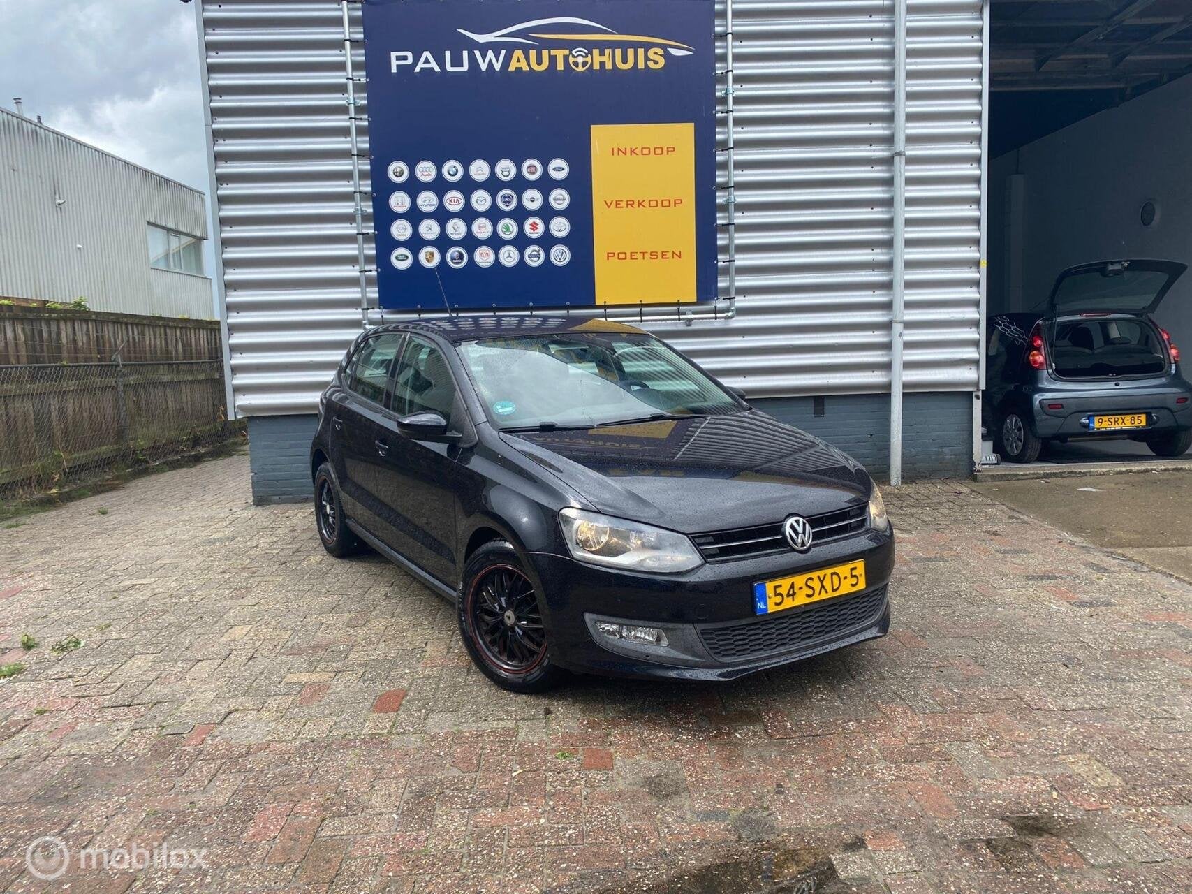 Volkswagen Polo 1.2-12V BlueMotion Comfortline|2012|5D|Airco, Euro 5, Zwart, 1198 cc, Zwart
