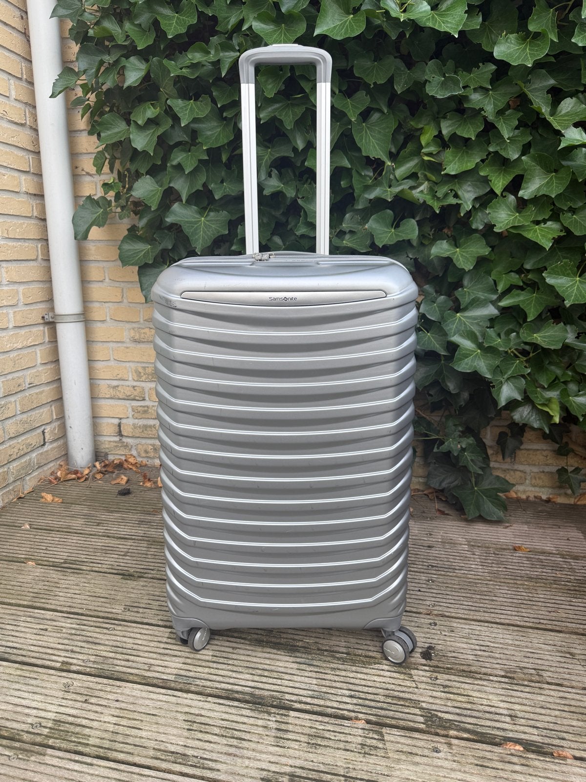 Samsonite Expandable Koffer | Zilver | 69x30x40 cm, Sieraden, Tassen en Uiterlijk, Koffers, Gebruikt, Hard kunststof, 35 tot 45 cm