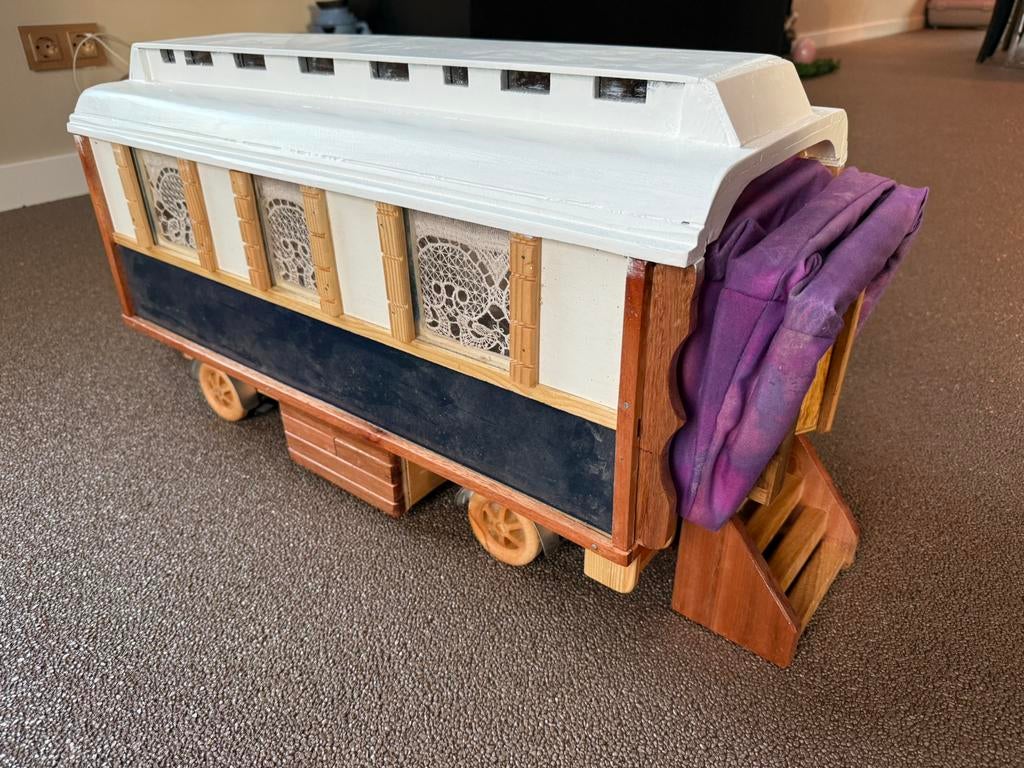Nieuwe houten handgemaakte woonwagen/rolleman, Ophalen of Verzenden