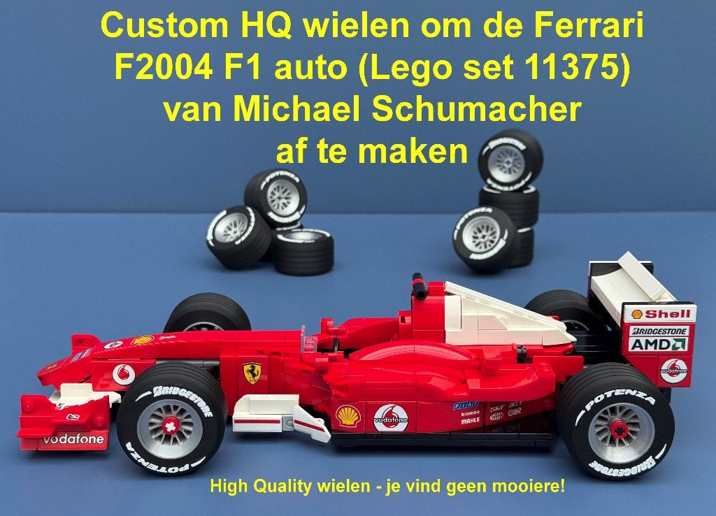 Custom HQ wielen voor de Ferrari F2004 F1 auto M. Schumacher, Ophalen of Verzenden, Nieuw