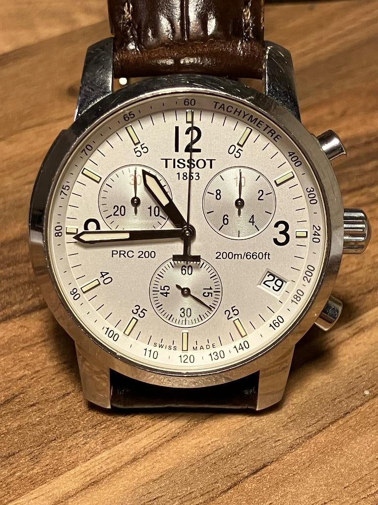 Tissot PRC200 Chronograaf horloge, Sieraden, Tassen en Uiterlijk, Horloges | Heren, Overige merken, Staal, Polshorloge, Ophalen of Verzenden