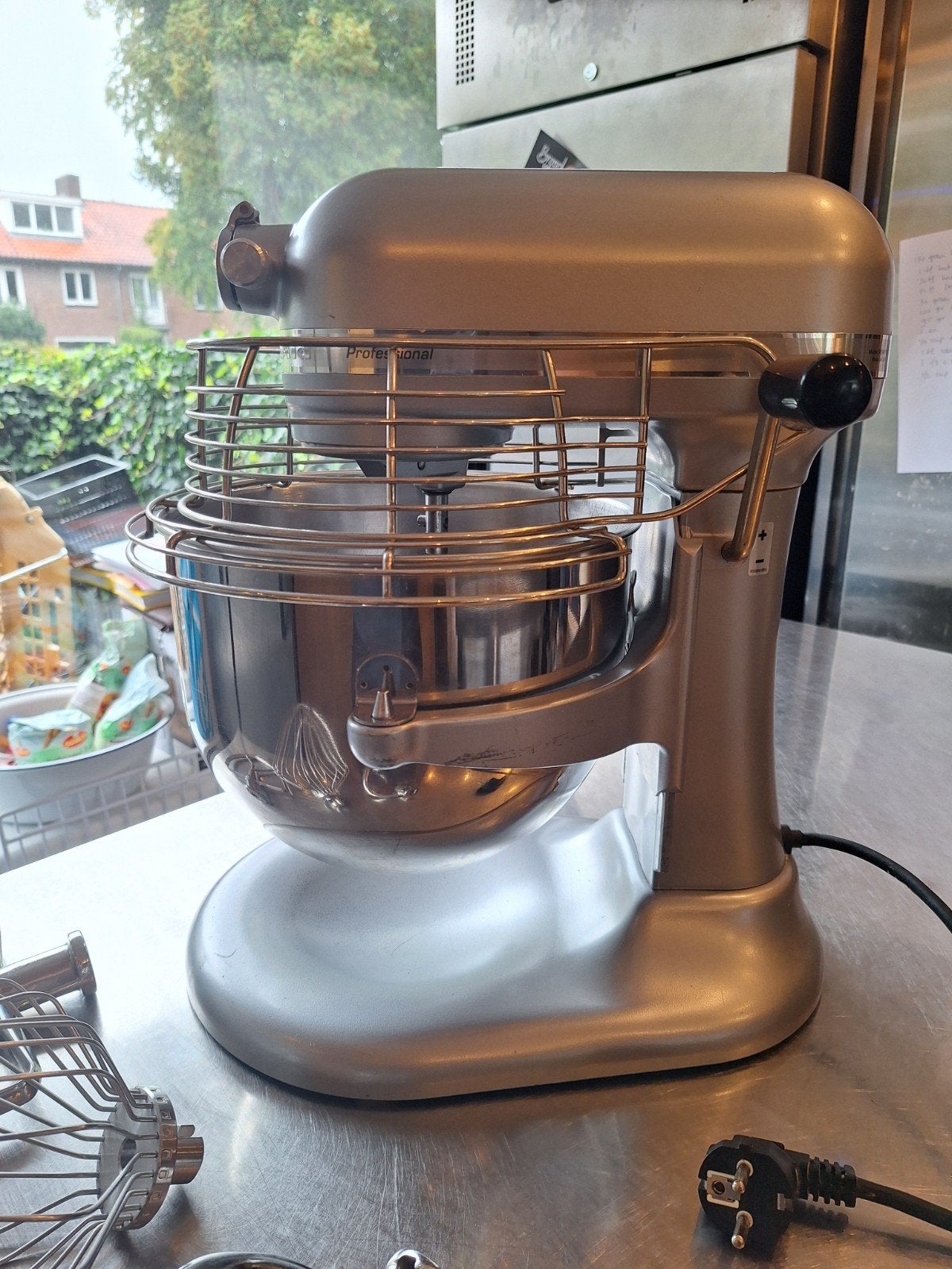 Kitchenaid Professional 6,9 L, 4 liter of meer, Ophalen of Verzenden, Gebruikt, 3 snelheden of meer