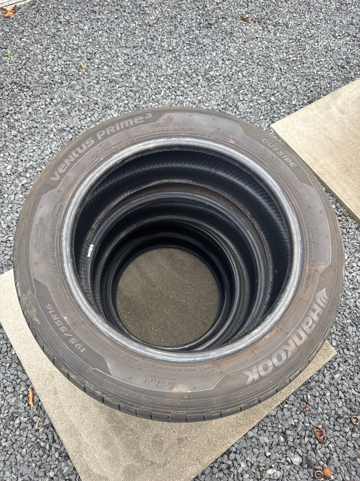 4 Hankook zomerbanden Ventus prime 3 16 inch, Ophalen, Gebruikt