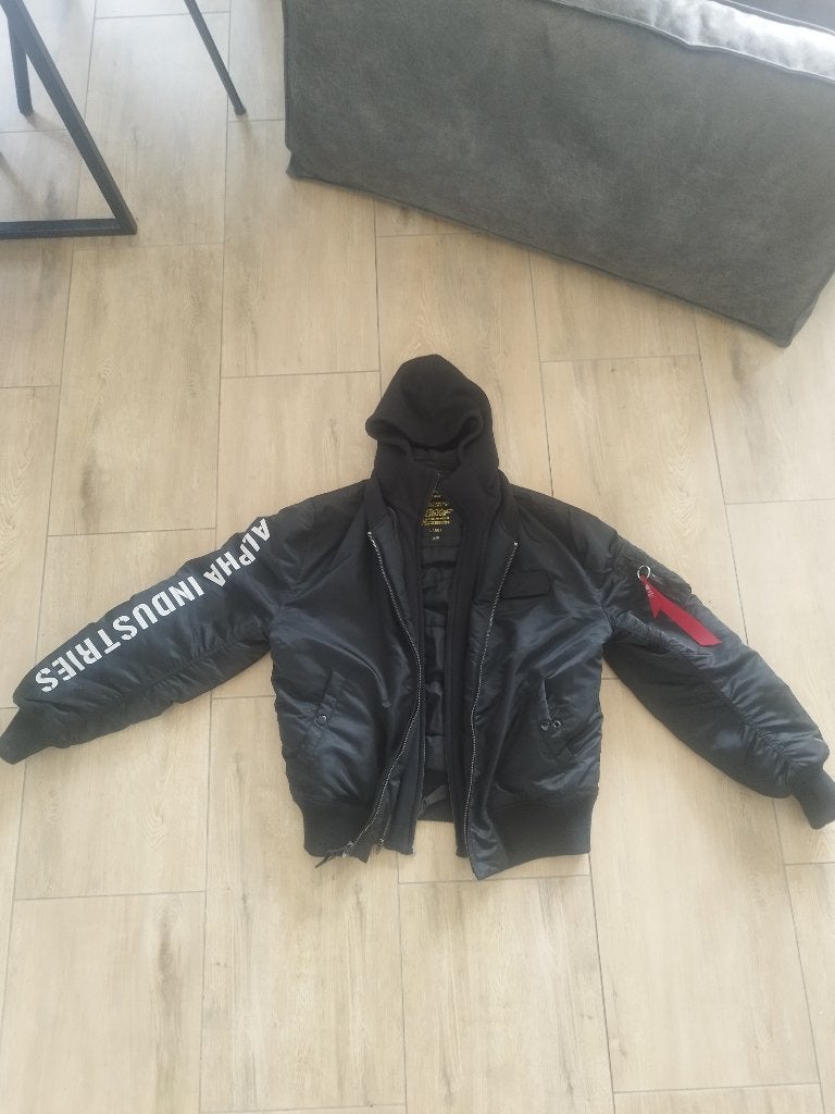 Alpha Industries Winterjas Large .In top staat!, Kleding | Heren, Jassen | Winter, Ophalen, Maat 52/54 (L), Alpha Industries, Zwart
