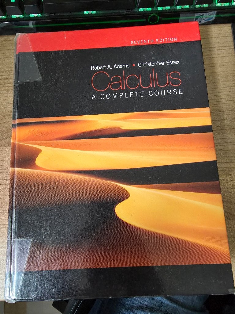 Calculus 7th edition Adams&Essex, Gelezen, WO, Beta, Robert A. Adams, Christopher Essex