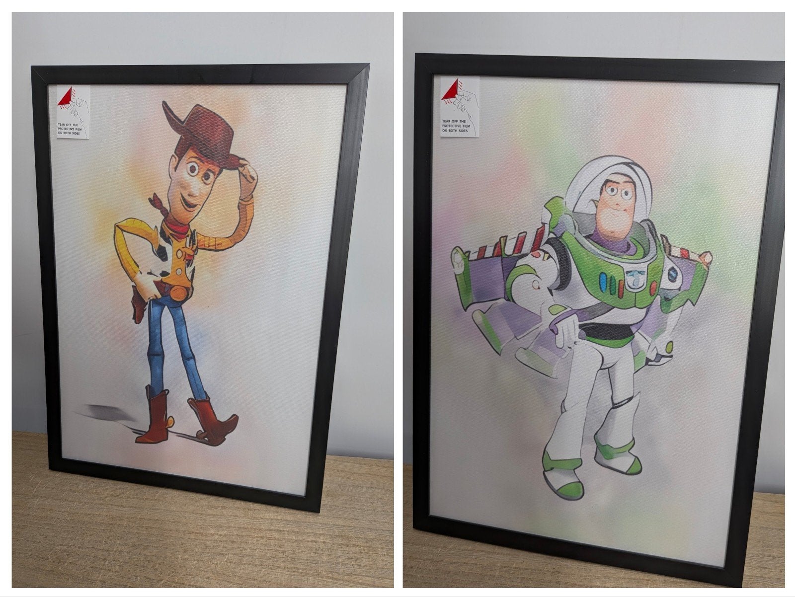 Woody en Buzz Lightyear Toy Story posters in A4 lijsten, Minder dan 50 cm, Nieuw, Ophalen of Verzenden, Foto of Poster