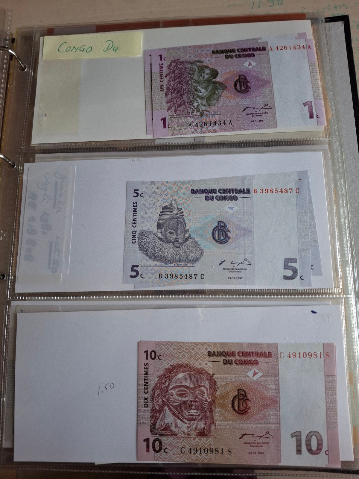 10 biljetten uit Congo (Democratische Republiek), Ophalen of Verzenden, Setje