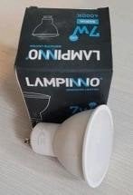 50x Lampinno 7W GU10 LED Spot Dimbaar 4000K, Ophalen of Verzenden, Nieuw, Kunststof, Plafondspot of Wandspot