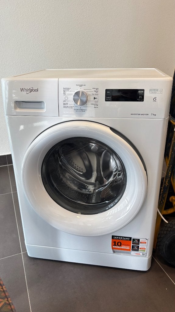 Whirlpool wasmachine, Ophalen, Zo goed als nieuw, 85 tot 90 cm, 1200 tot 1600 toeren