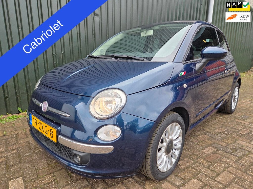 Fiat 500 C 0.9 TwinAir Lounge Cabriolet, Auto's, Euro 5, 86 pk, 31 €/maand, Cabriolet