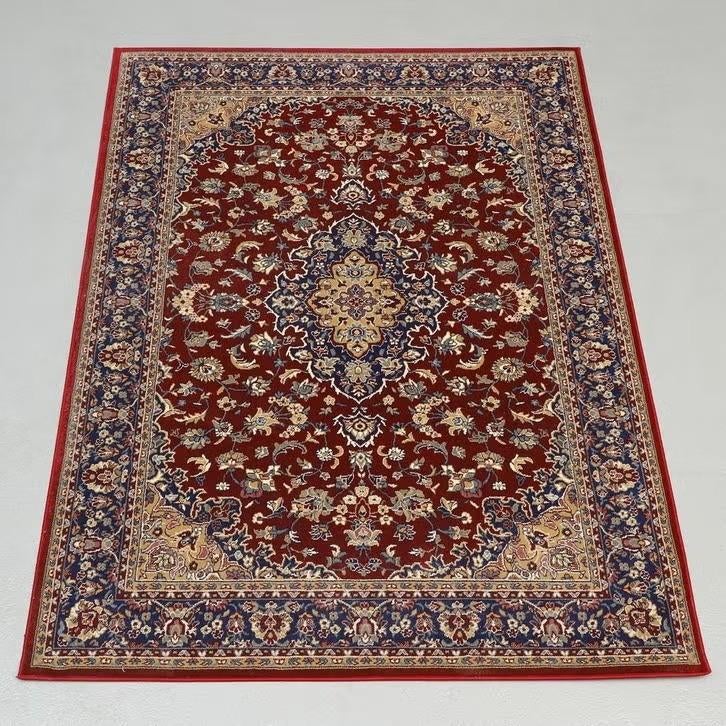 IKEA VEDBAK Vloerkleed 133x195 cm - Rood/Blauw, Ophalen, Rood, Rechthoekig, 200 cm of meer