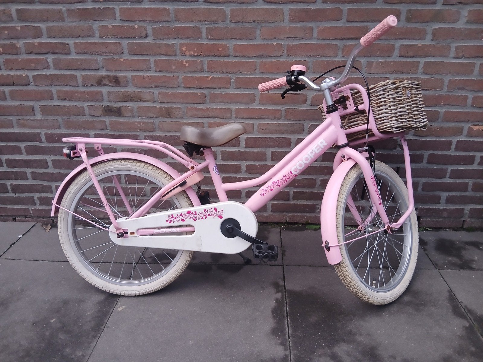 20 inch popal Cooper meisjesfiets, Ophalen, Gebruikt, Handrem, 20 inch