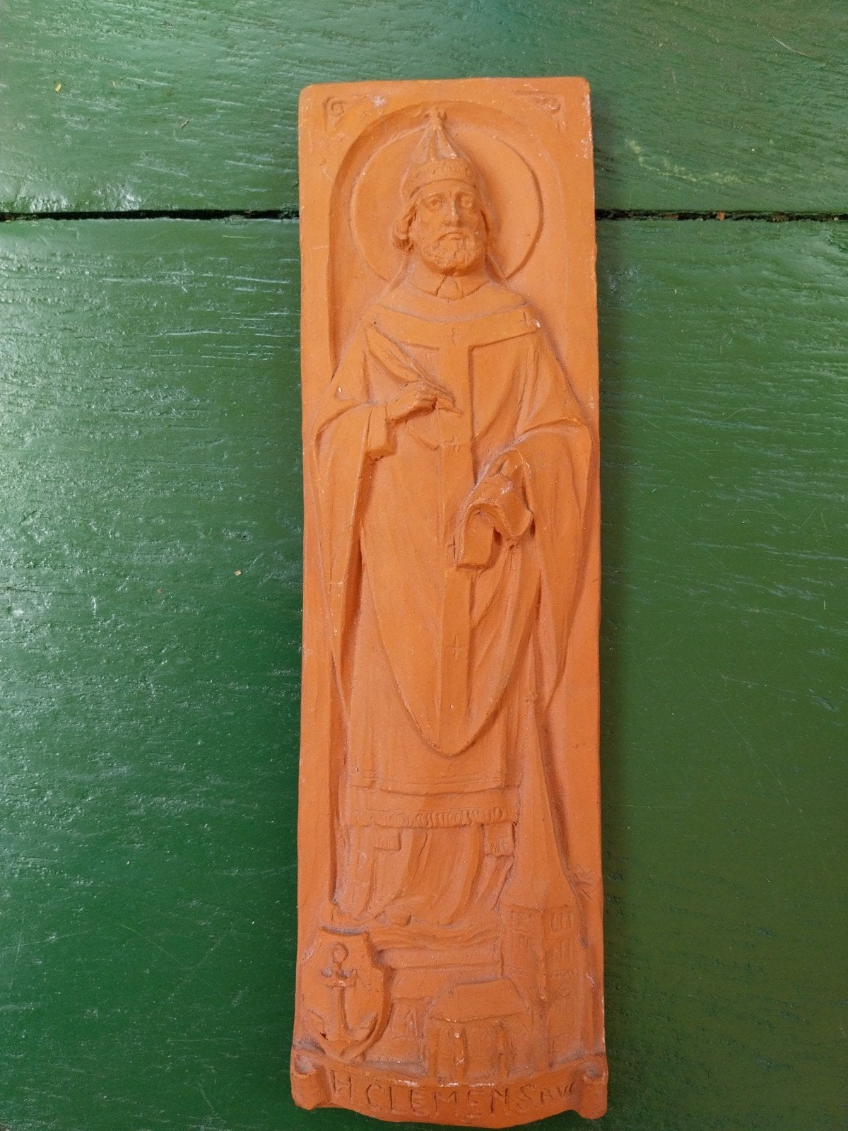 Terracotta Plaquette van H. Clement en Tante Brocante, Ophalen of Verzenden, Gebruikt