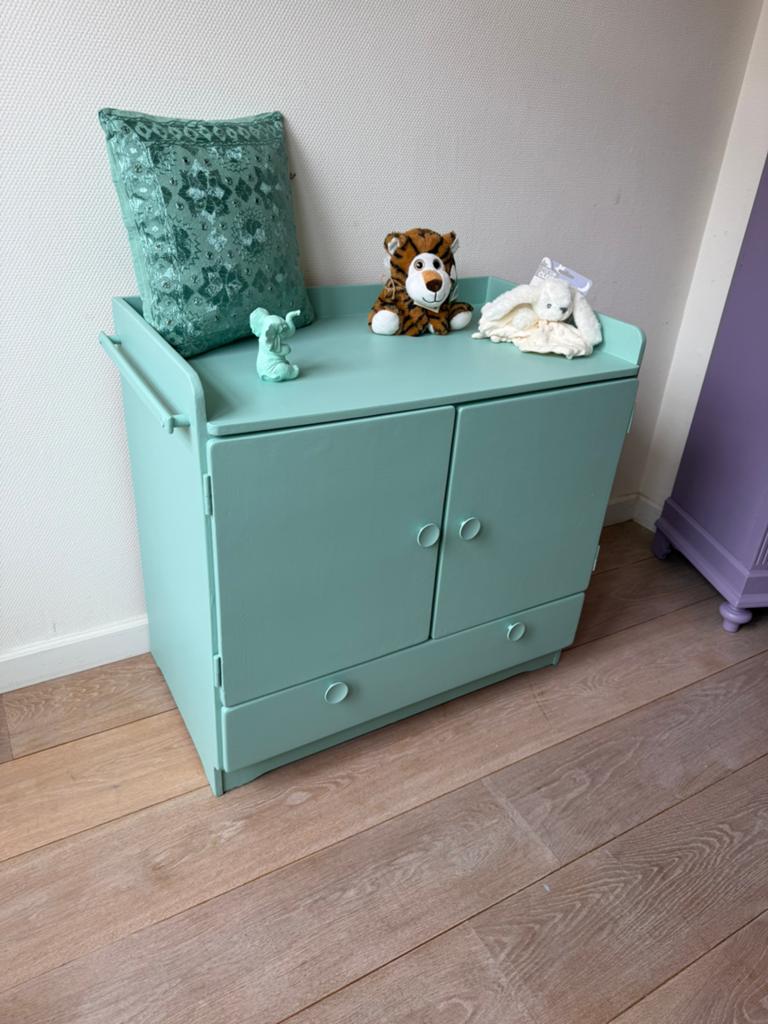 Vintage retro commode – gerestyld met Fusion Mineral Paint, Gebruikt, 50 tot 70 cm, Info@wouwwwbyjanou.nl, 75 tot 100 cm