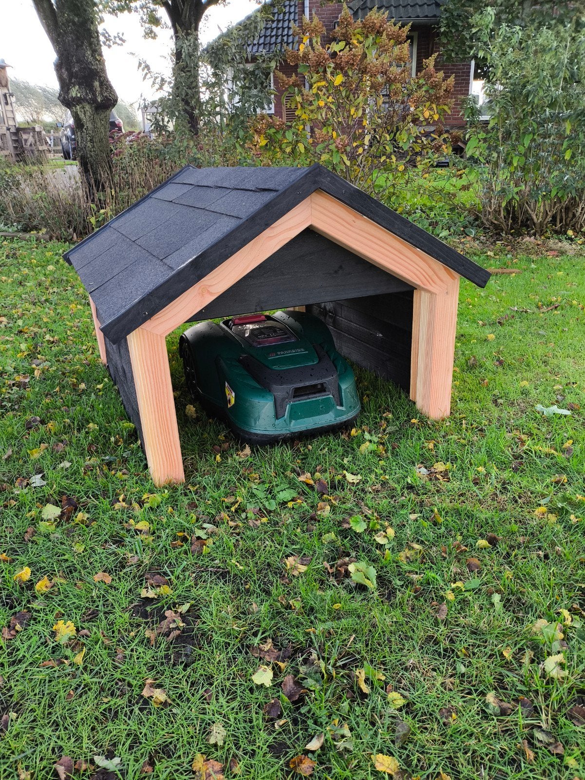 robotmaaier garage /overkapping /huisje, Ophalen