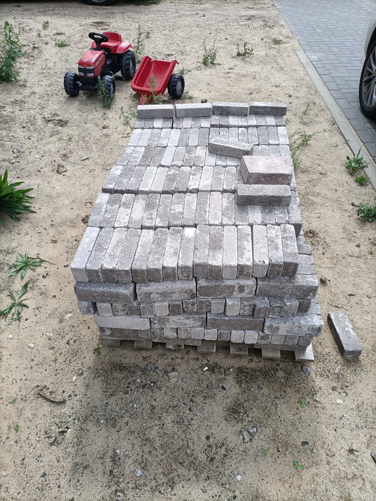 Nieuwe betonnen klinkers - ca. 8-10 m², Tuin en Terras, Ophalen, Gebruikt, Klinkers, 5 tot 10 m²