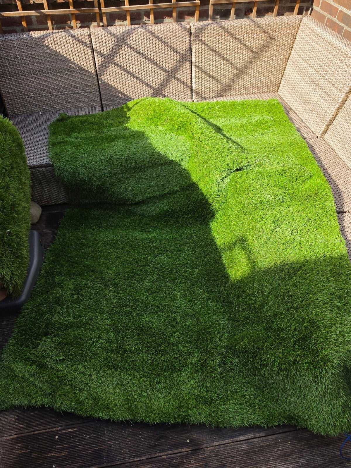 kunstgras als nieuw/netjes 150 bij 200, 4cm hoog, Tuin en Terras, Ophalen, Zo goed als nieuw, Minder dan 10 m², Kunstgras