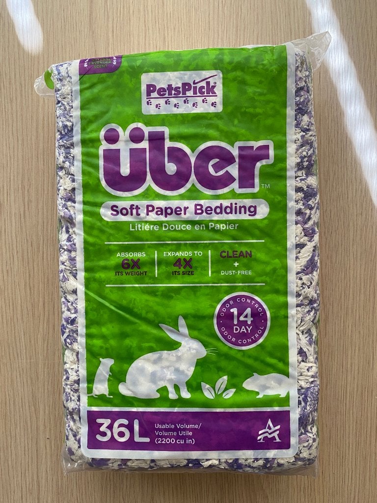 Über Papieren Bodembedekking - White & Purple Lavender - 36L, Dieren en Toebehoren, Ophalen of Verzenden, Nieuw, Verzorging