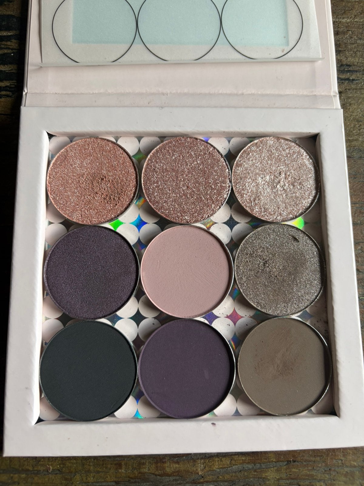 L’oyé pallet paars / bruin, Ophalen of Verzenden, Zo goed als nieuw, Ogen