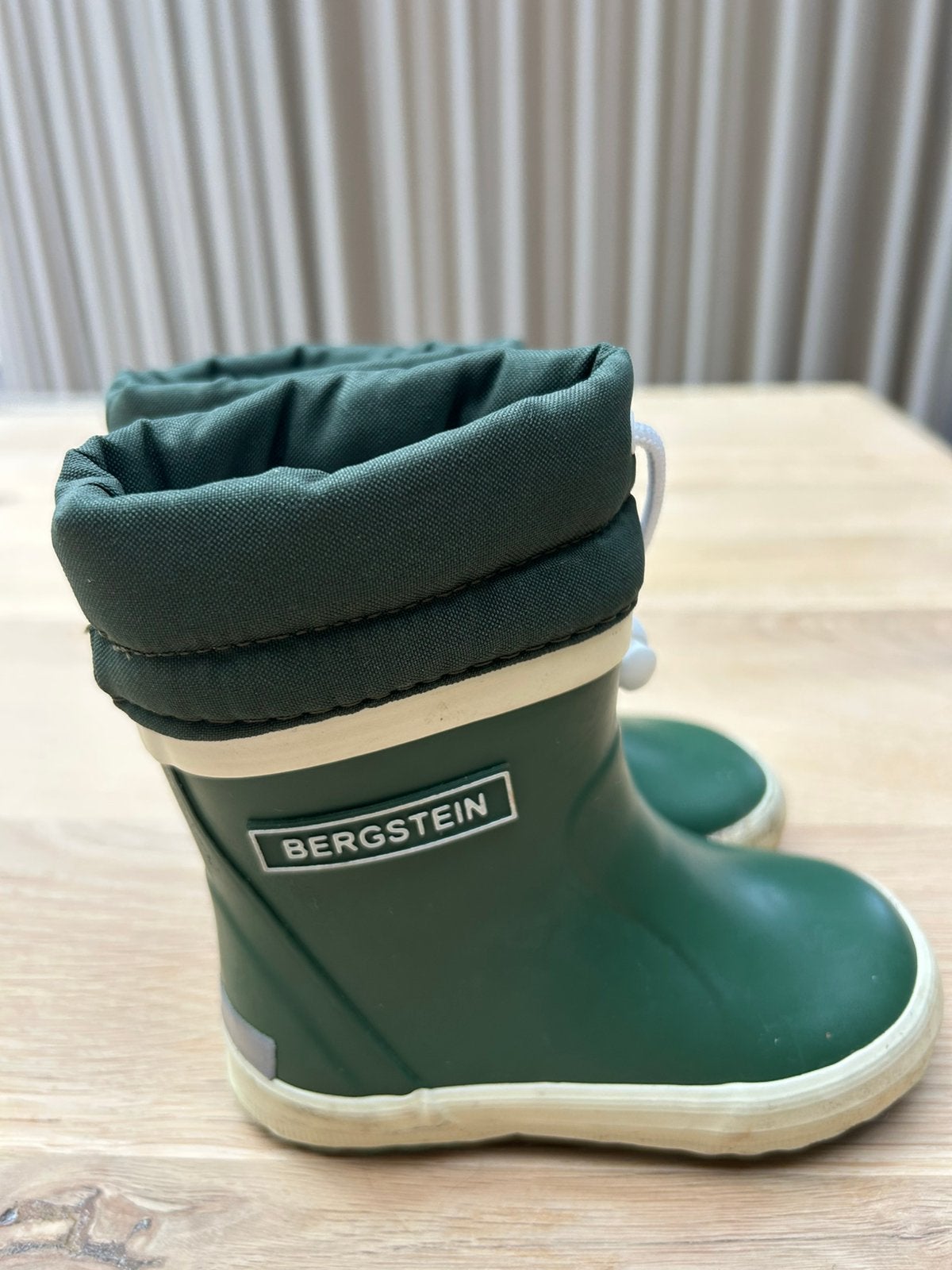 Bergstein kinderlaarsjes, maat 21, kleur groen, Ophalen of Verzenden, Zo goed als nieuw, Jongen of Meisje, Laarzen