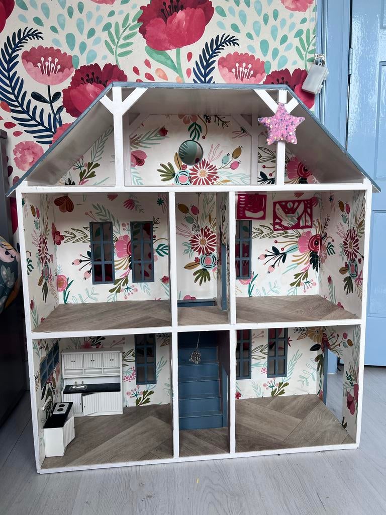 Uniek Handgemaakt Poppenhuis | perfect voor Maileg, Kinderen en Baby's, Speelgoed | Poppenhuizen, Ophalen, Zo goed als nieuw, Poppenhuis