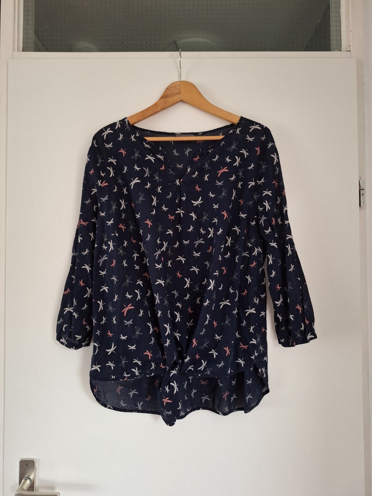Mooie donkerblauwe blouse/top met Libelles C&A mt. 48 €10,-, Blauw, Maat 46/48 (XL) of groter, Ophalen of Verzenden, Zo goed als nieuw