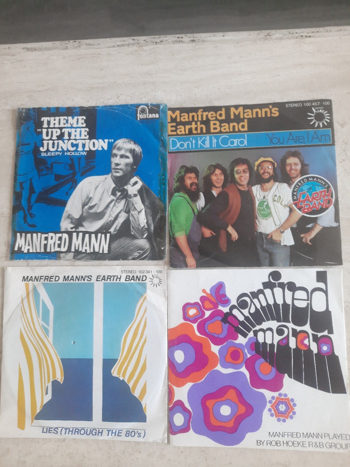 7x vinyl singels van Manfred Mann, Cd's en Dvd's, Vinyl Singles, Ophalen of Verzenden, Zo goed als nieuw, Pop