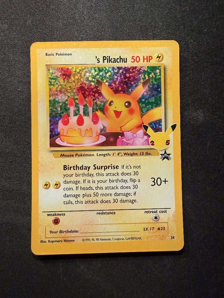 _____'s Pikachu (CEL WP 24), Ophalen of Verzenden, Nieuw, Losse kaart