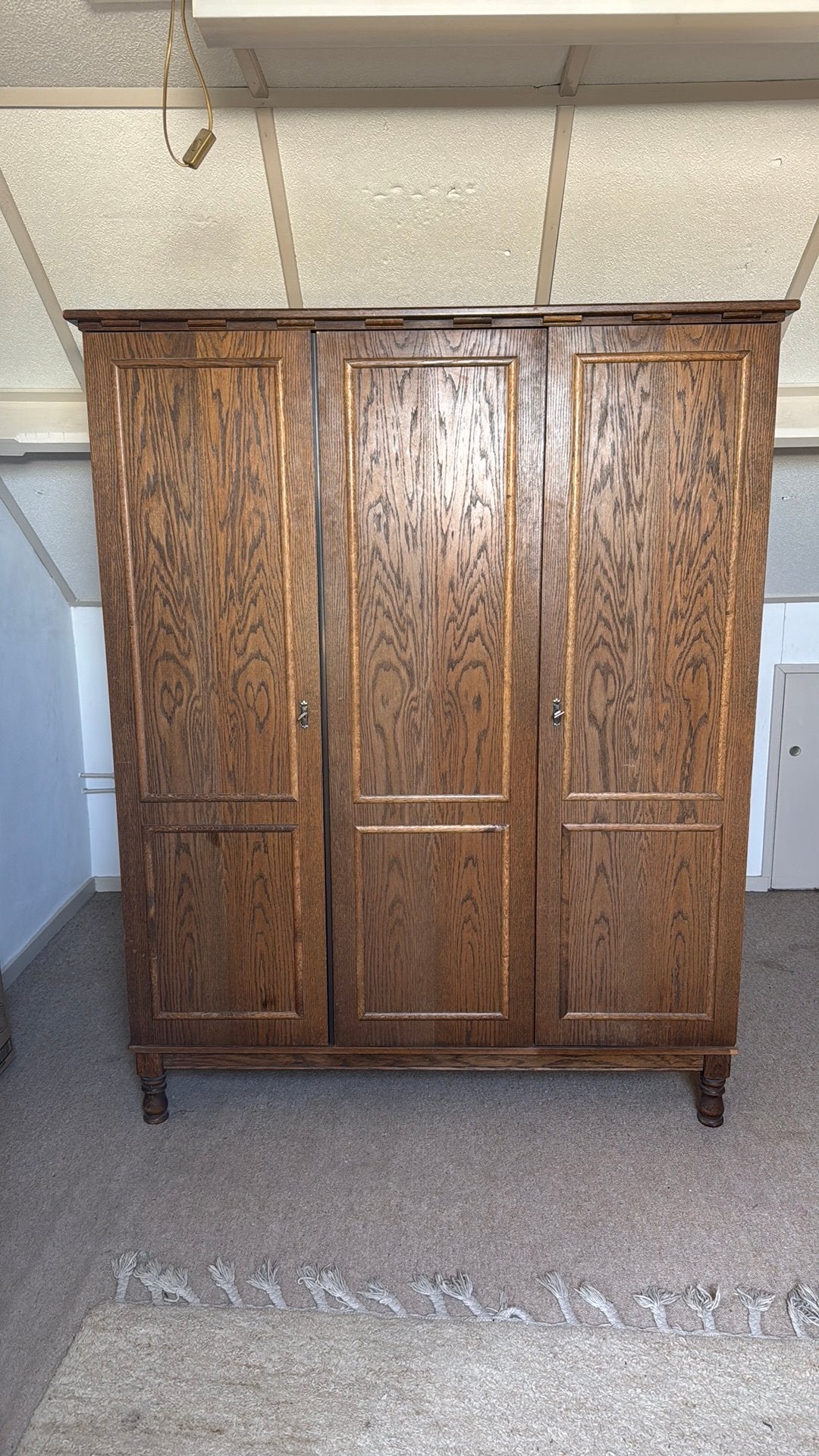 Oude eiken meubelplaat kast 194 cm hoog 150 cm breed, Ophalen