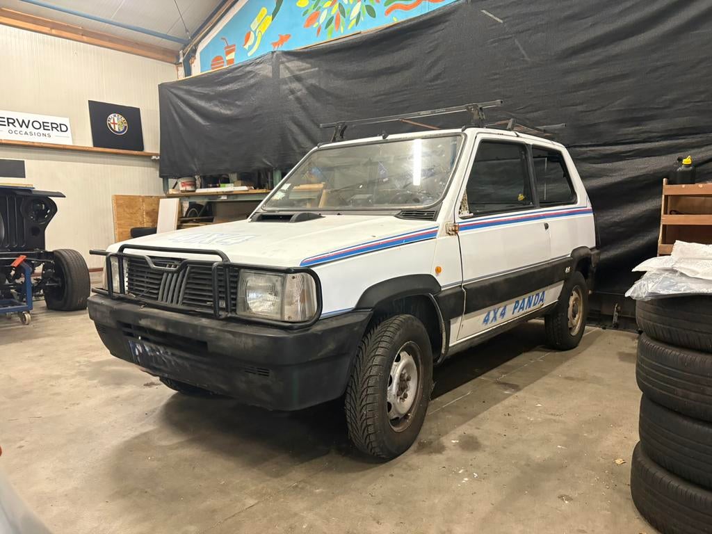 Fiat 1987 Wit, Zwart, Panda, Wit, Leder