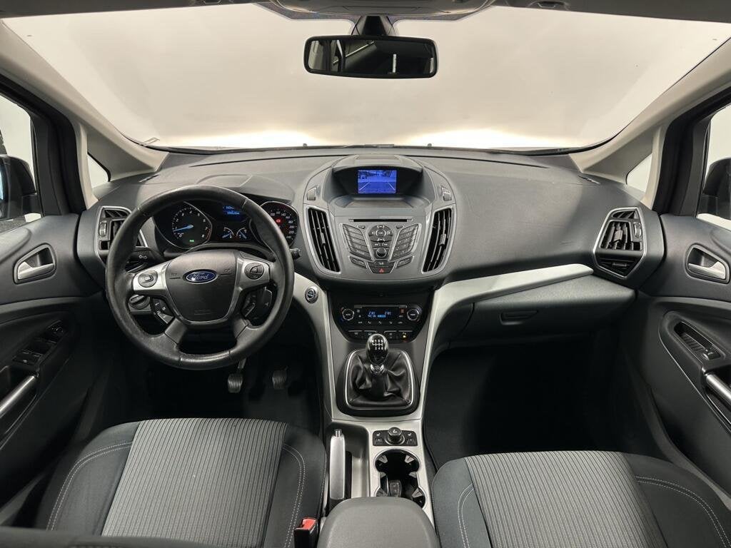 Ford Grand C-Max 1.6 SCTi Titanium 7p. TREKHAAK ECC CRUISE L, Auto's, Voorwielaandrijving, Stof, Gebruikt, Zwart