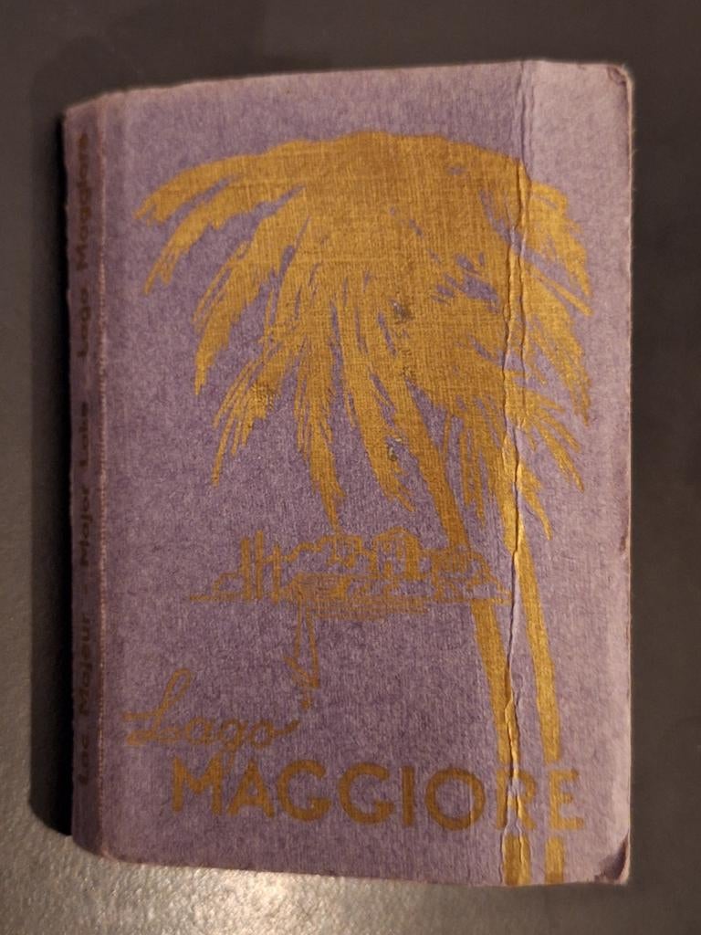 Vintage Boekje met 20 Snapshots Lago Maggiore, Italië, Ophalen of Verzenden, Gebruikt, Foto
