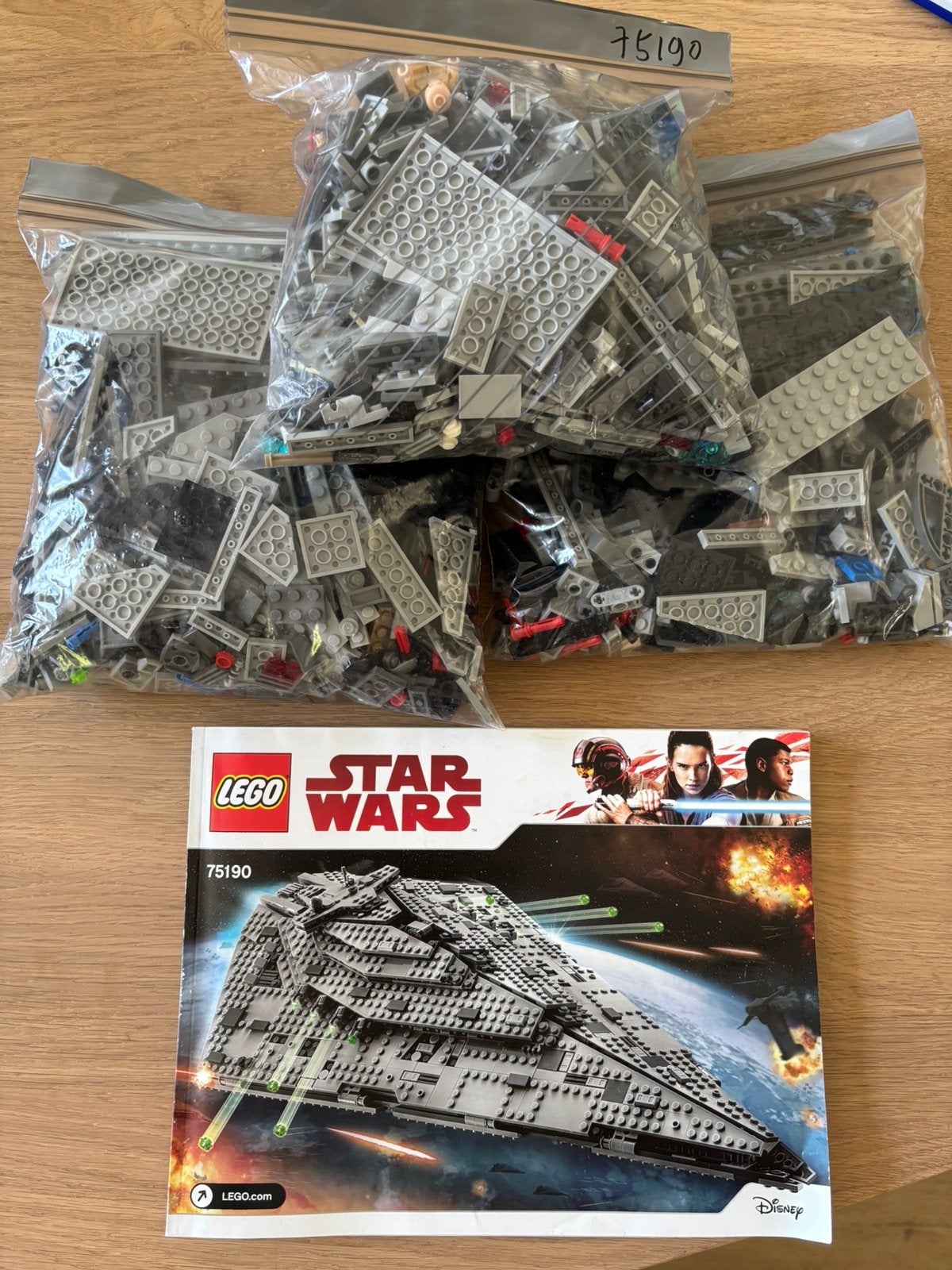 Lego Star Wars 75190 First Order Star Destroyer, Star Wars, Lego, Ophalen of Verzenden, Zo goed als nieuw