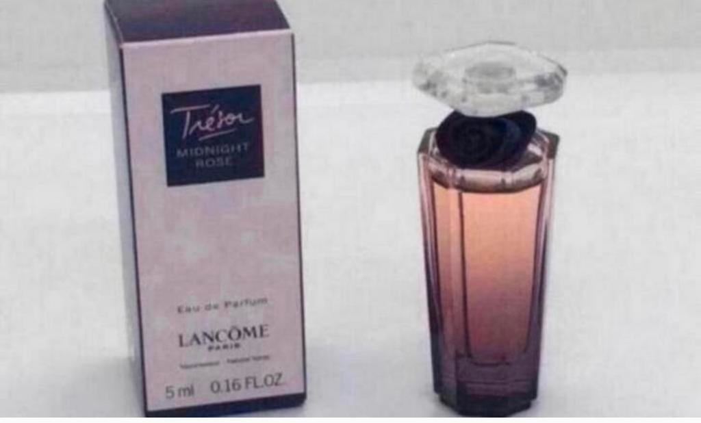 Miniatuur Tresor midnight Rose Lancôme 5 ml eau de parfum, Ophalen of Verzenden, Nieuw, Miniatuur, Gevuld