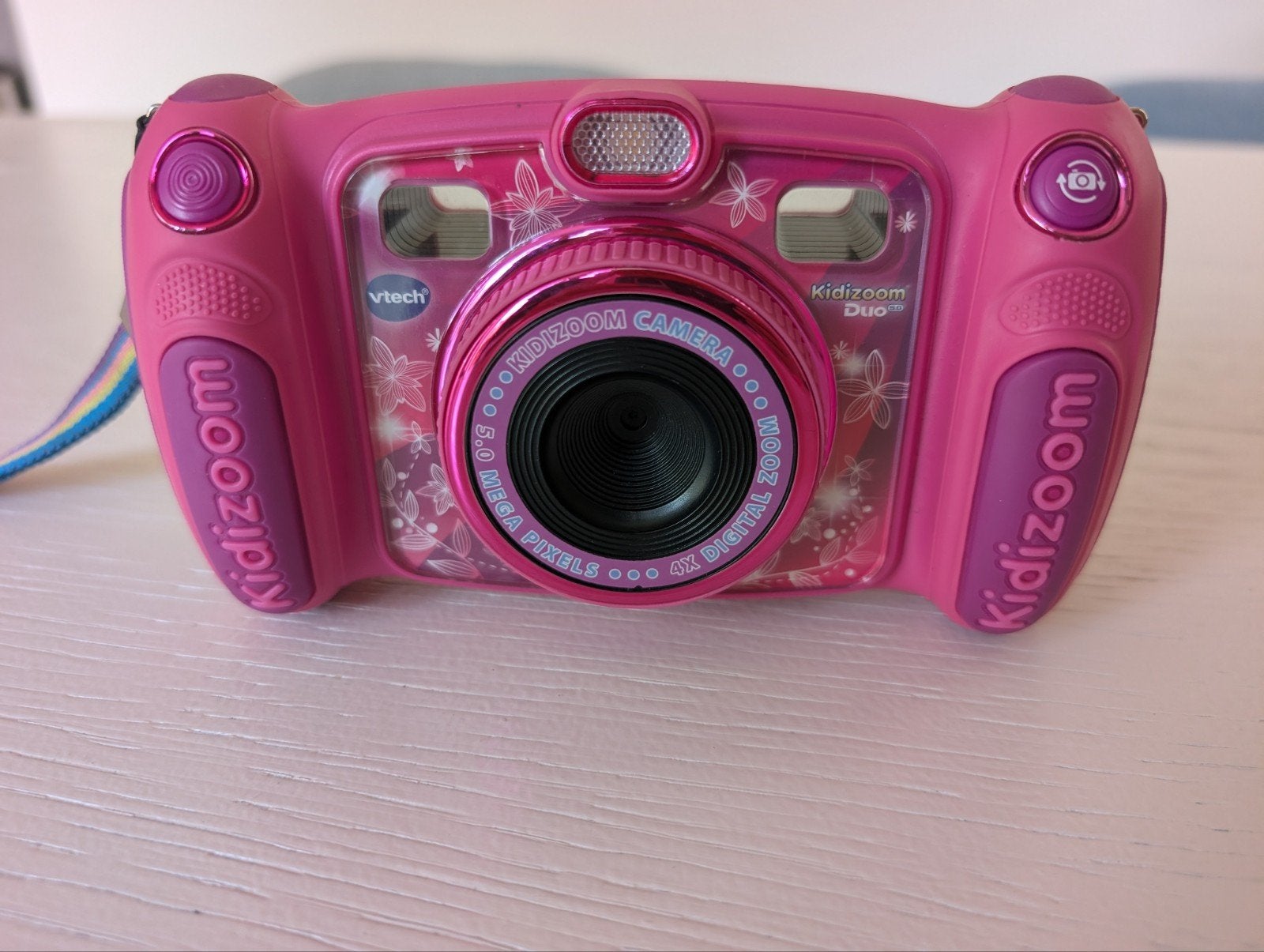 VTech Kidizoom Duo 5.0 Camera Roze met Koptelefoon, Kinderen en Baby's, Ophalen, Zo goed als nieuw, 4 tot 6 jaar