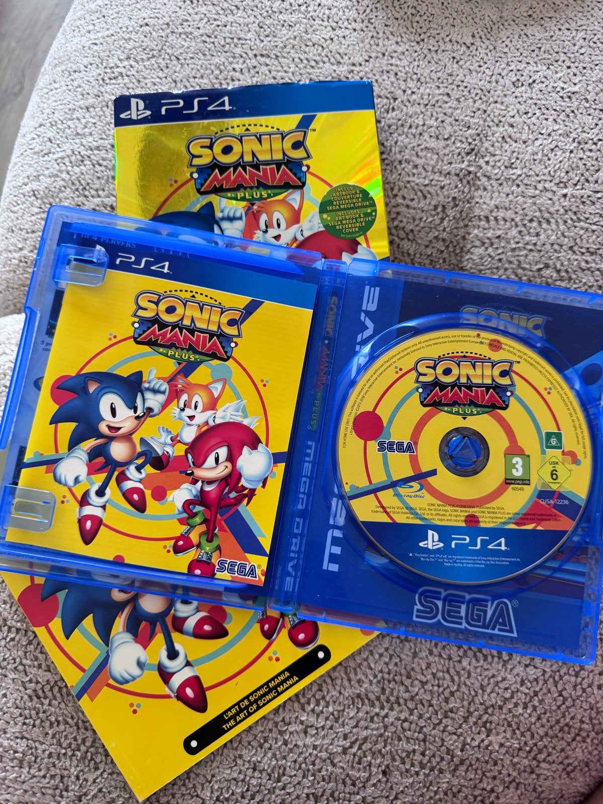 Sonic Mania Plus, Spelcomputers en Games, Games | Sony PlayStation 4, Zo goed als nieuw, Avontuur en Actie, 1 speler, Vanaf 3 jaar