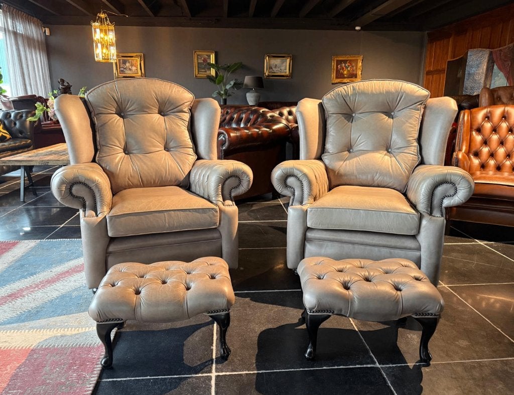 Chesterfield Fauteuil, Ophalen, 100 tot 125 cm, Springvale, Zo goed als nieuw