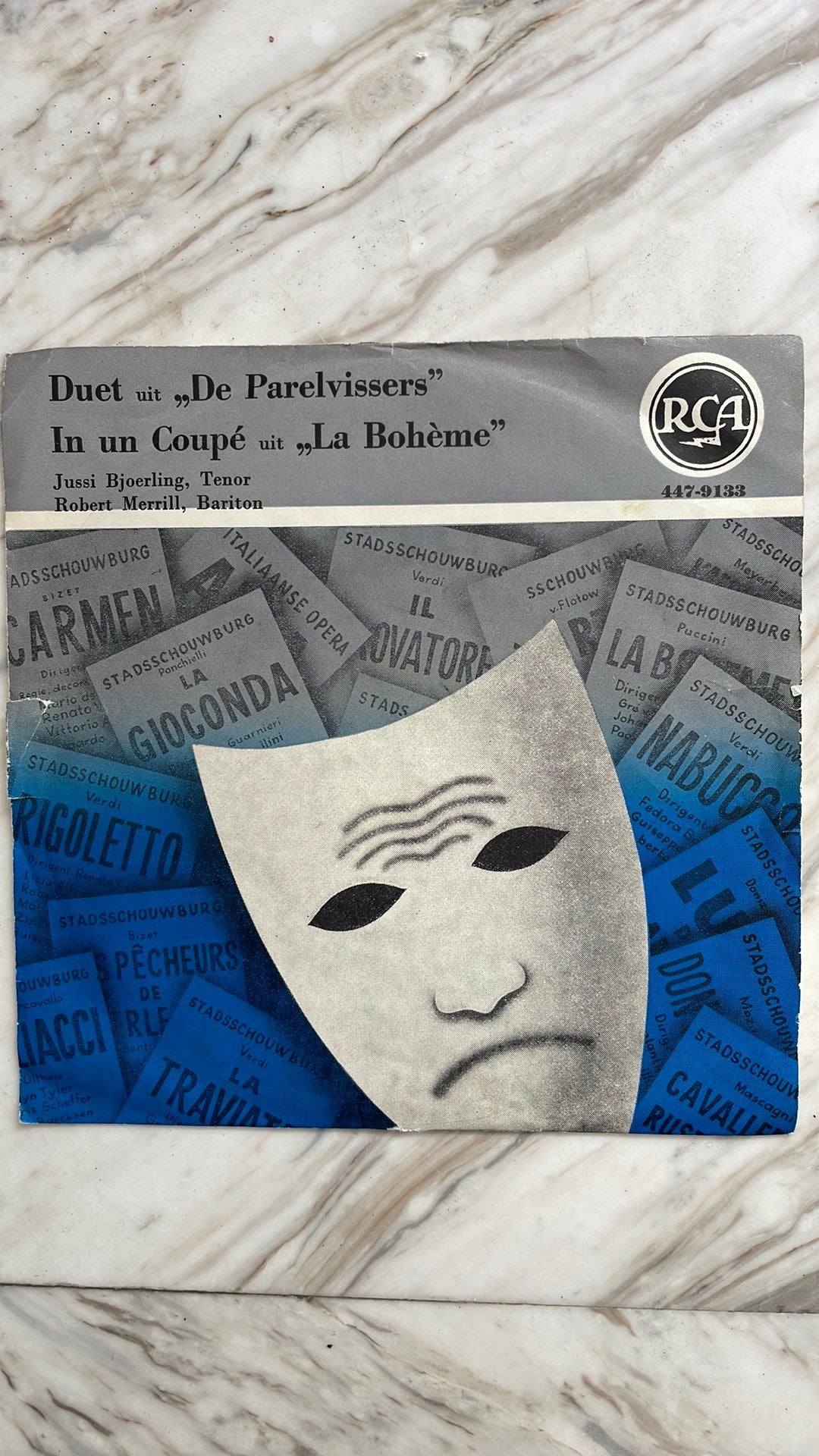 Singel:Diet ui “ De Parelvissers” In un Coupe uit La Boheme, Gebruikt, Ophalen of Verzenden, Romantiek, Opera of Operette