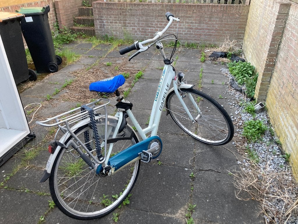 Gazelle chamonix pure innergy fiets wit, Fietsen en Brommers, Gebruikt, Versnellingen, Schijfrem, Gazelle